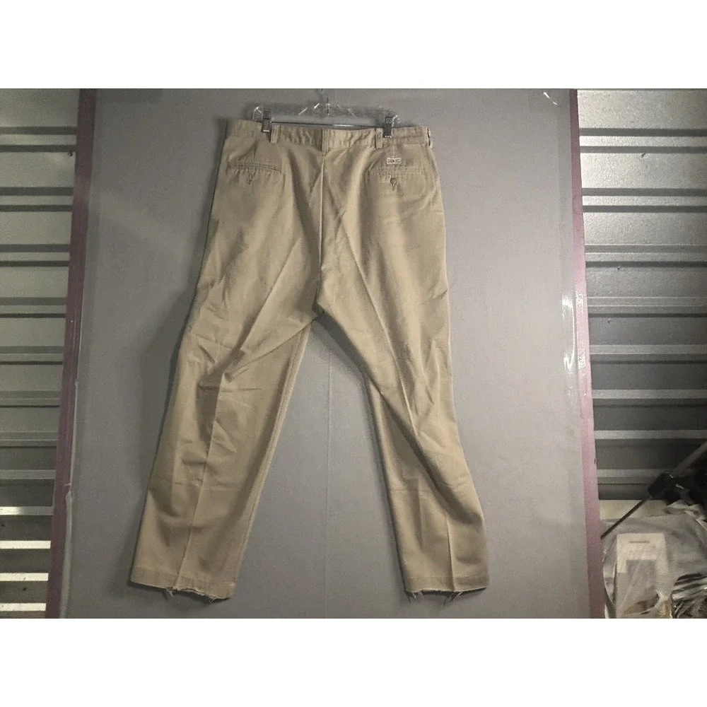 Polo Ralph Lauren Polo Chino Pleated Pants Men 40x30 Khaki Cotton